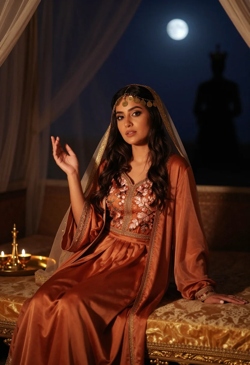 Example portrait from the AI Scheherazade — Free Preview, Train Once