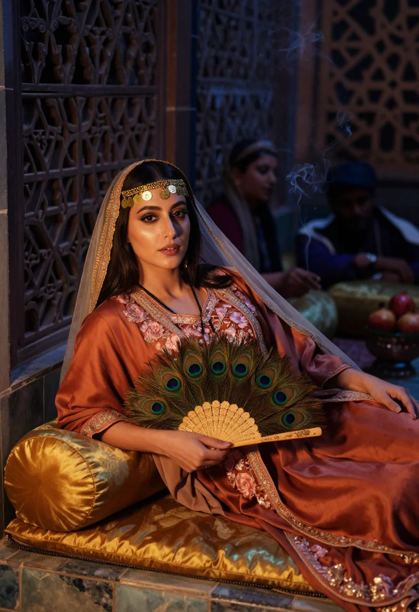 AI scheherazade sample — portrait of a woman, half-length portrait of a Persian woman