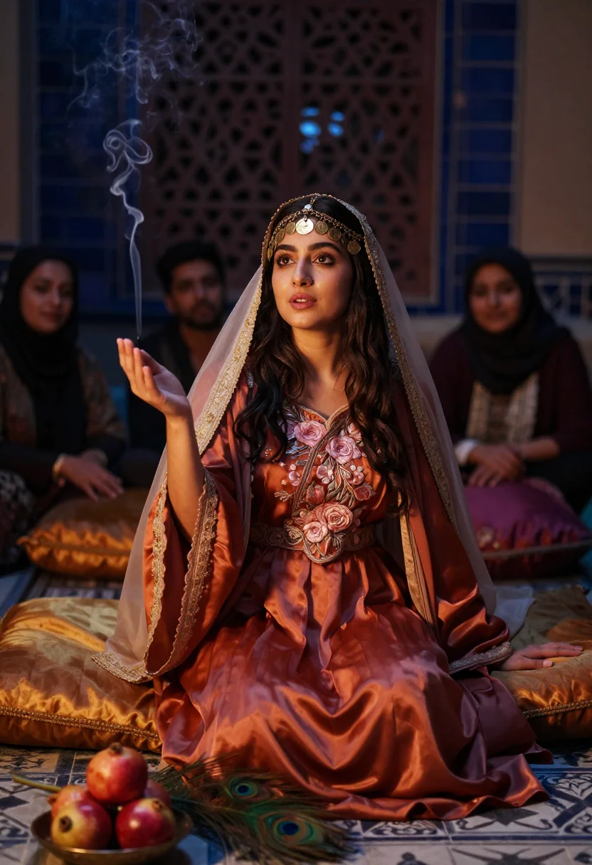 AI scheherazade sample — portrait of a woman, half-length portrait of a Persian woman