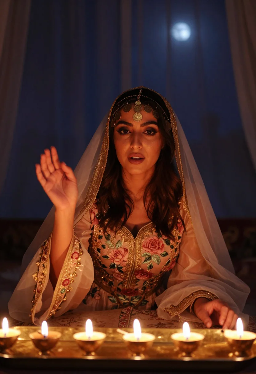 AI scheherazade sample — portrait of a woman, chest-up portrait of a Persian woman in
