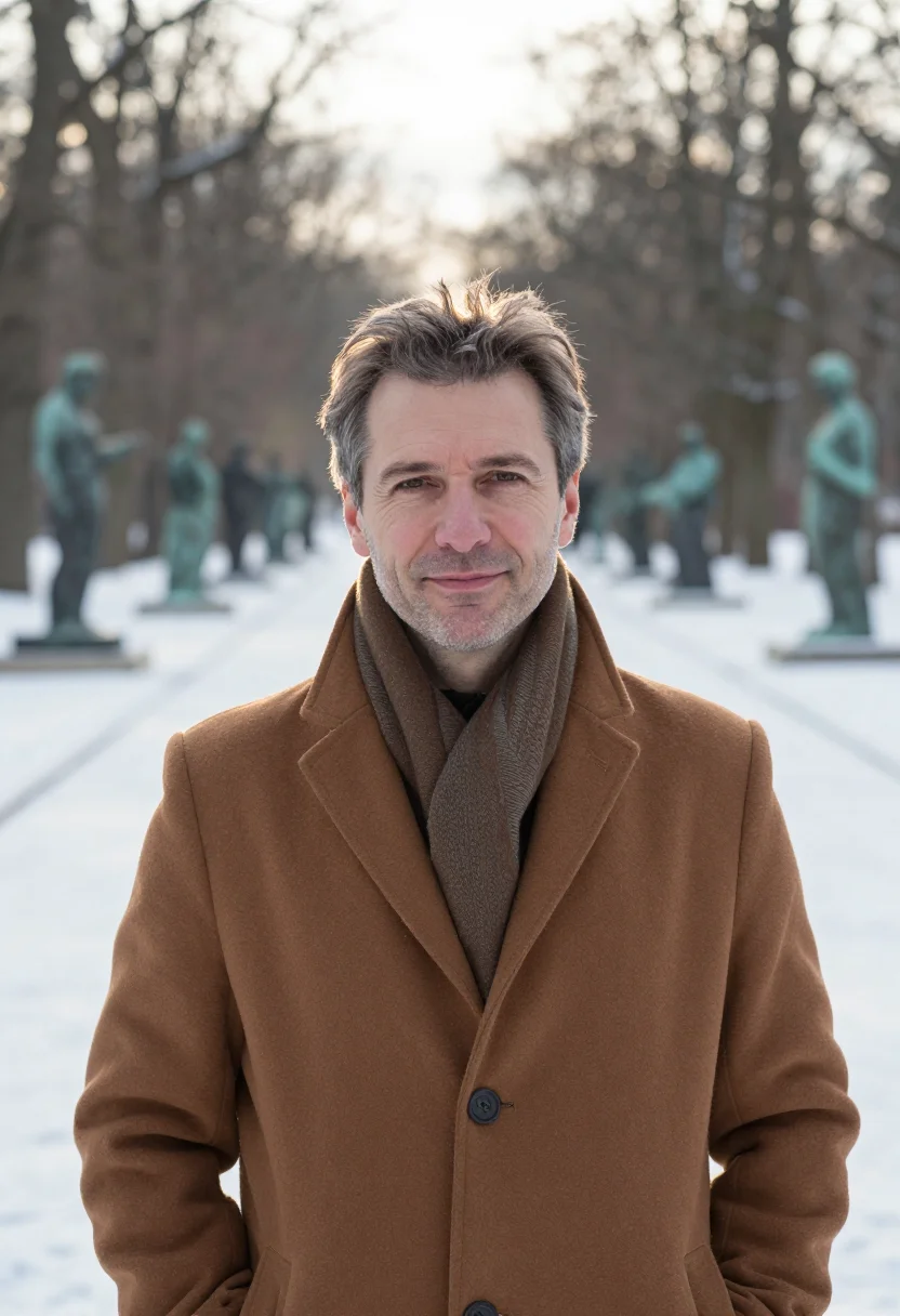AI sculpture park bronze sample — portrait of a man, framed head and shoulders, tighter, the b