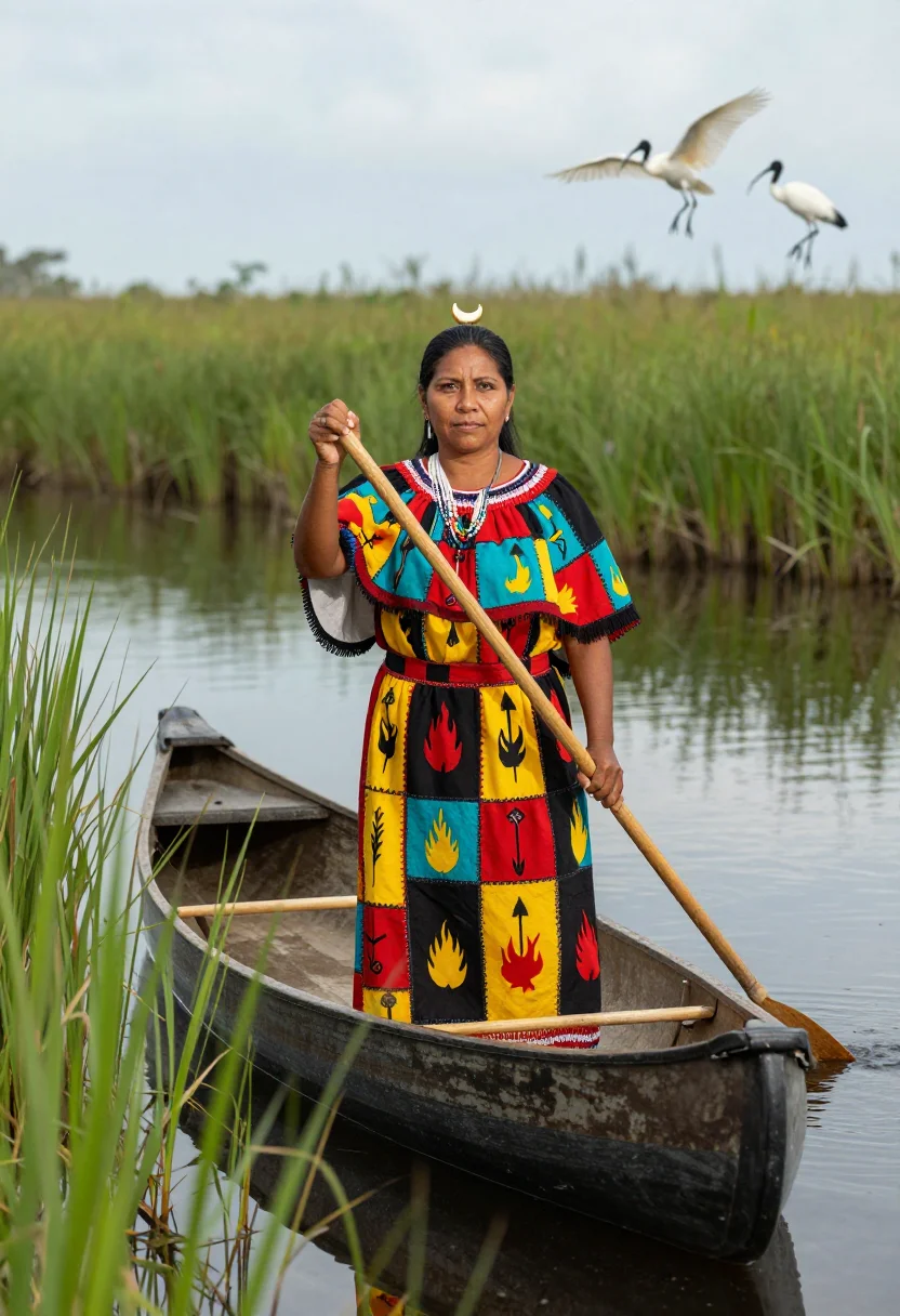 AI seminole patchwork sample — portrait of a woman, full-length portrait of a Seminole woma