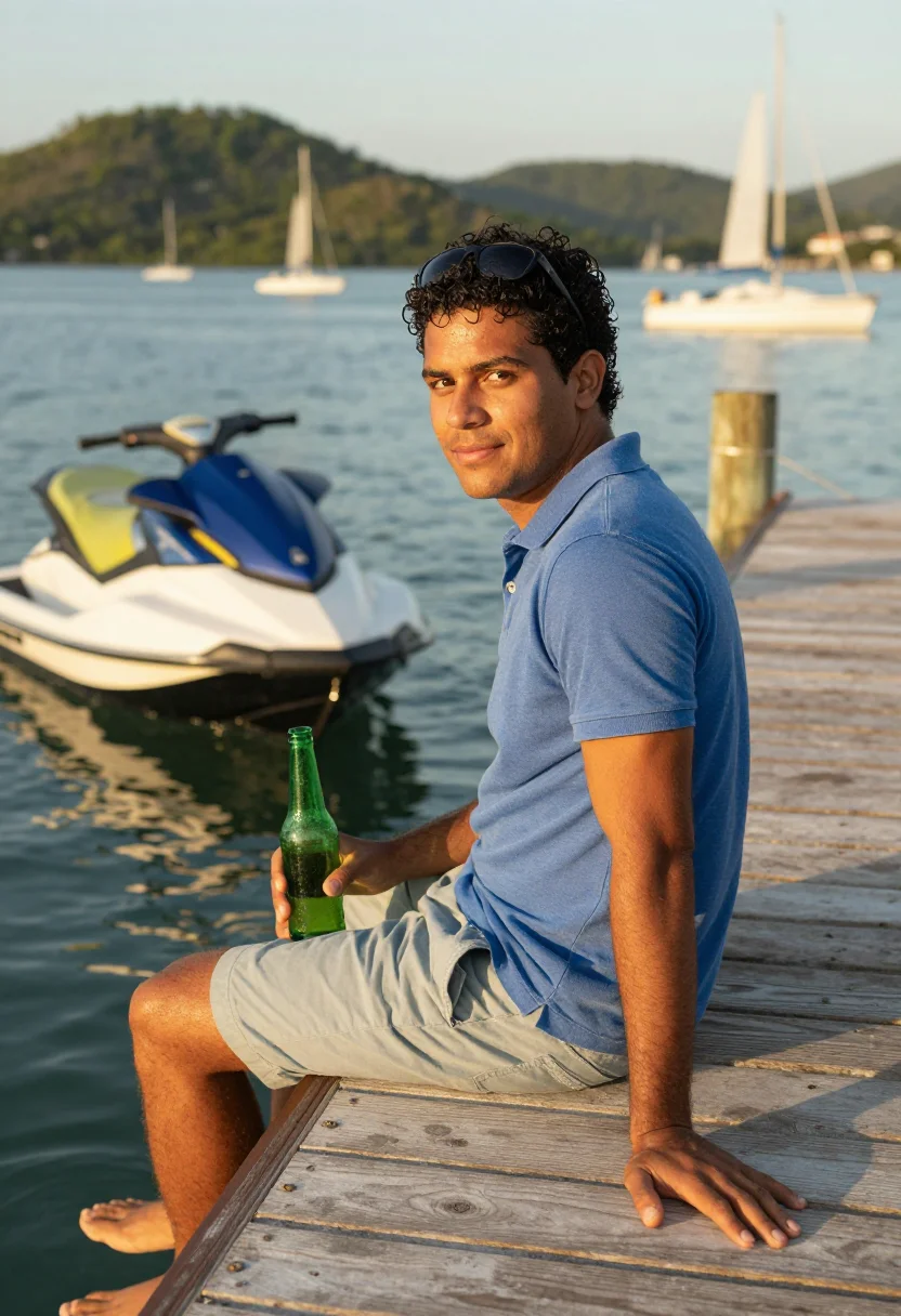 AI senna sample — portrait of a man, three-quarter-length portrait of a Brazil