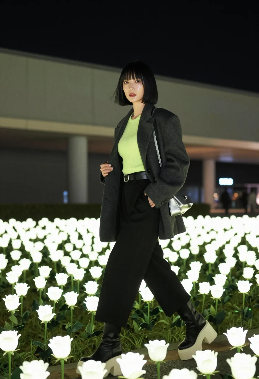 AI seoul ddp sample — portrait of a woman, full-length portrait of a Korean woman