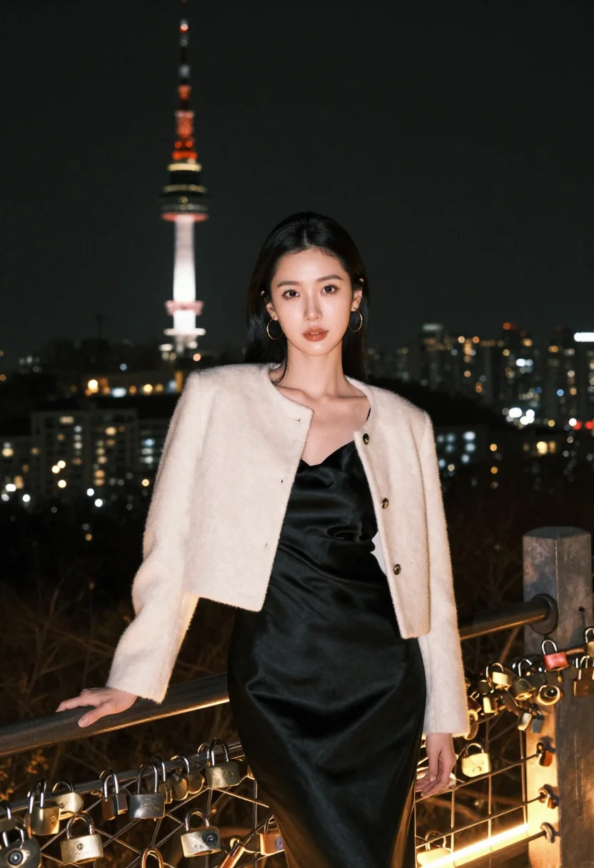 AI seoul sample — portrait of a woman, half-length three-quarter portrait of a