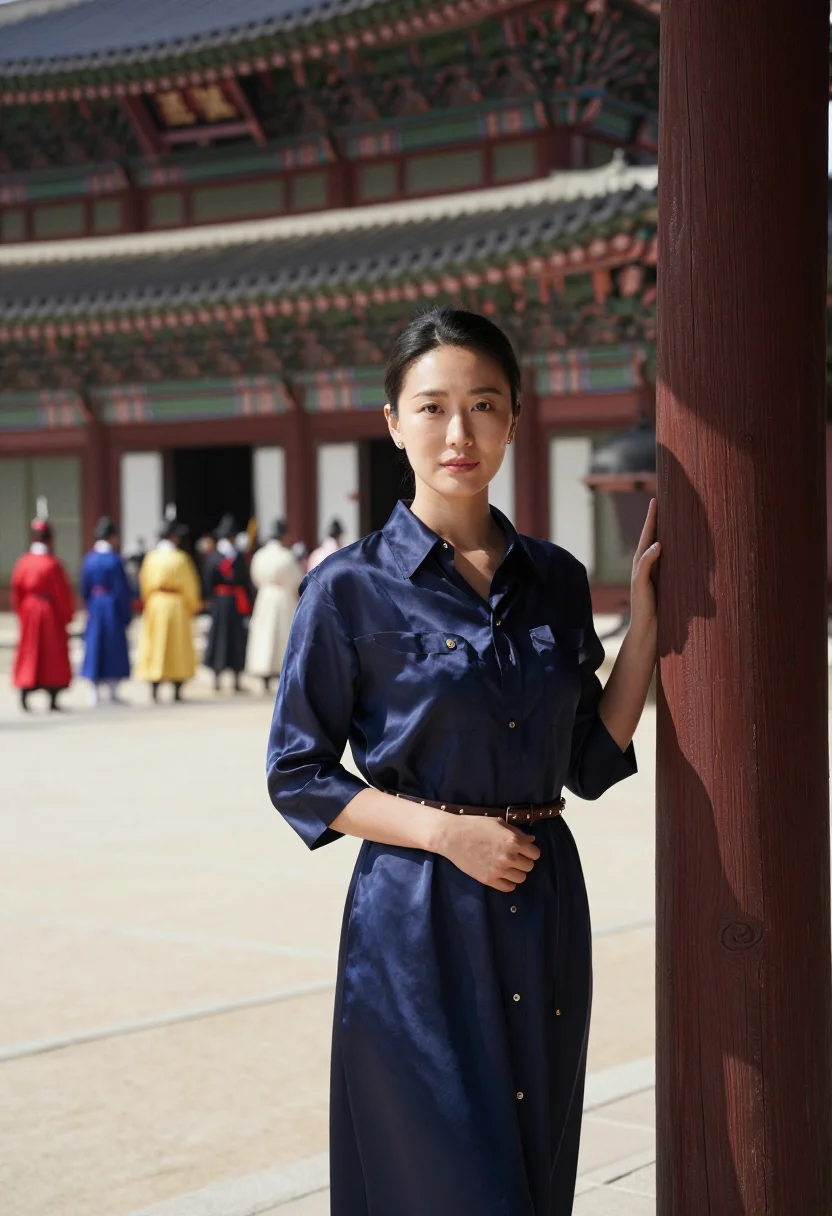 AI seoul sample — portrait of a woman, half-length three-quarter portrait of a