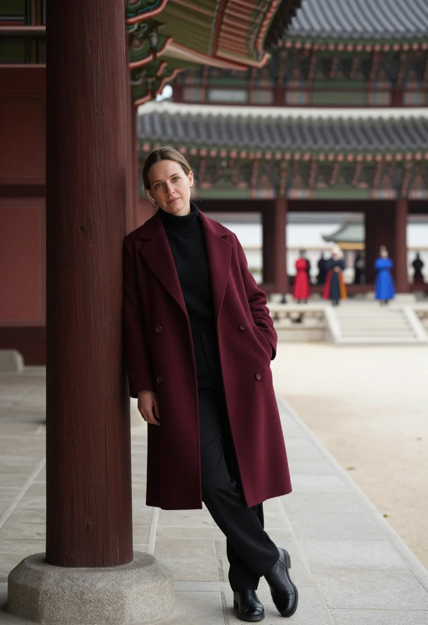 AI seoul sample — portrait of a woman, three-quarter-length portrait of a West
