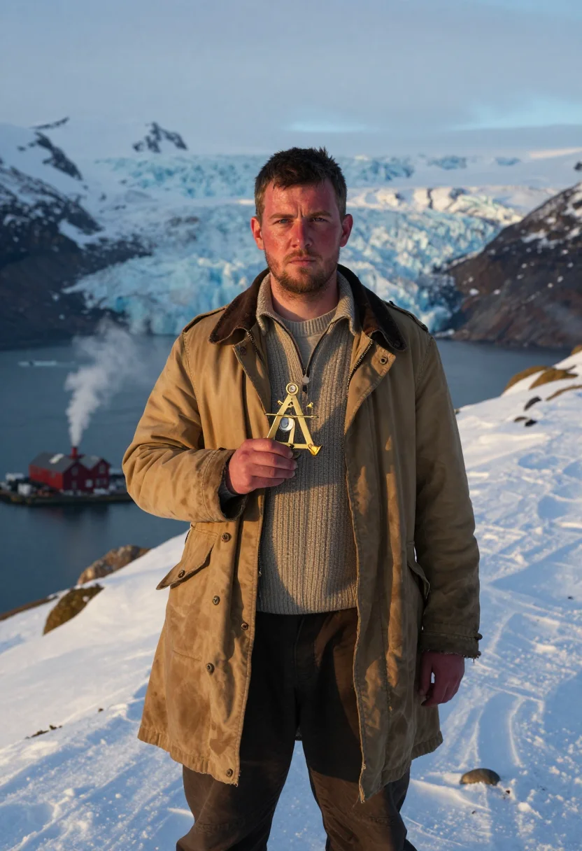 AI shackleton sample — portrait of a man, three-quarter-length portrait of a Northe