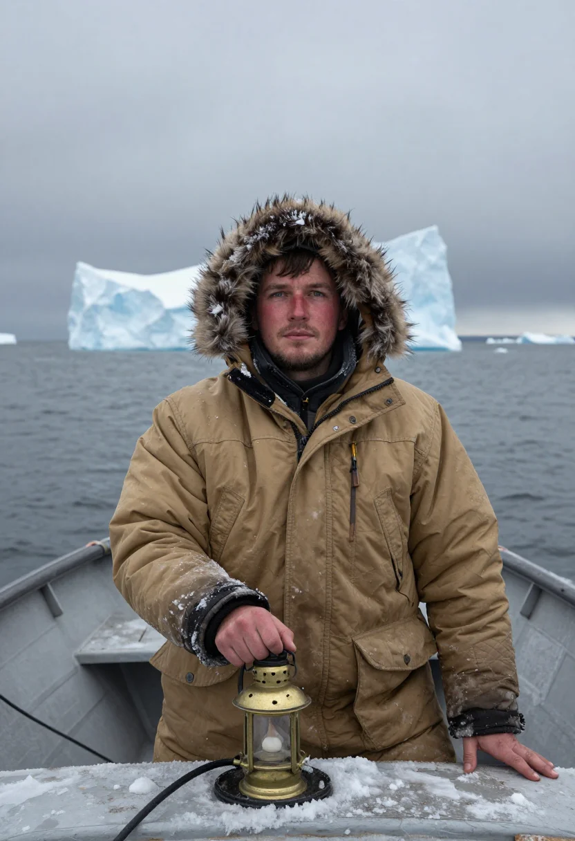 AI shackleton sample — portrait of a man, half-length portrait of a Northern-Europe