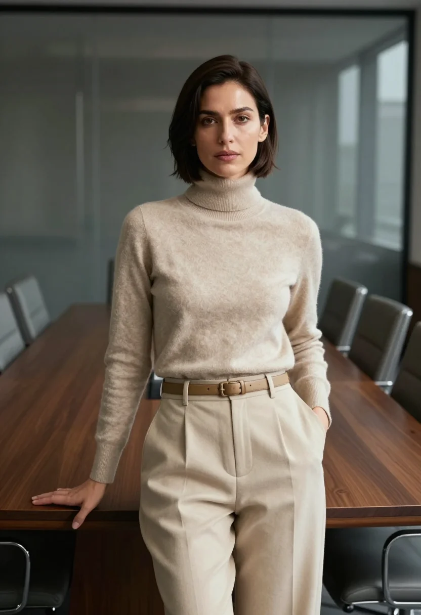 AI shiv roy waystar oatmeal sample — portrait of a woman, an Italian-American woman in her early