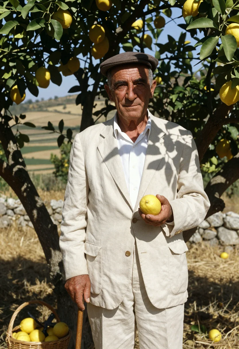 AI sicilian don sample — portrait of a man, half-length portrait of a Sicilian man in