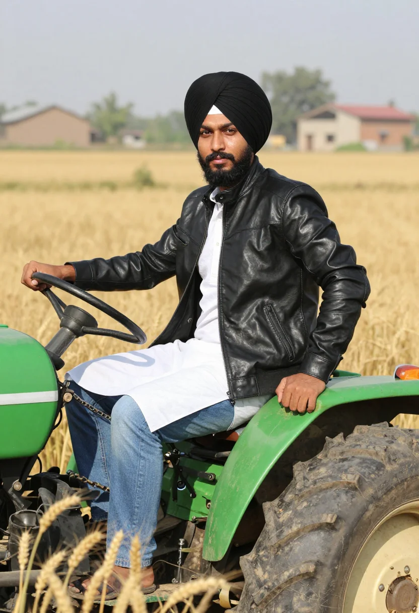 AI sidhu moose wala sample — portrait of a man, half-length portrait of a Punjabi man wit
