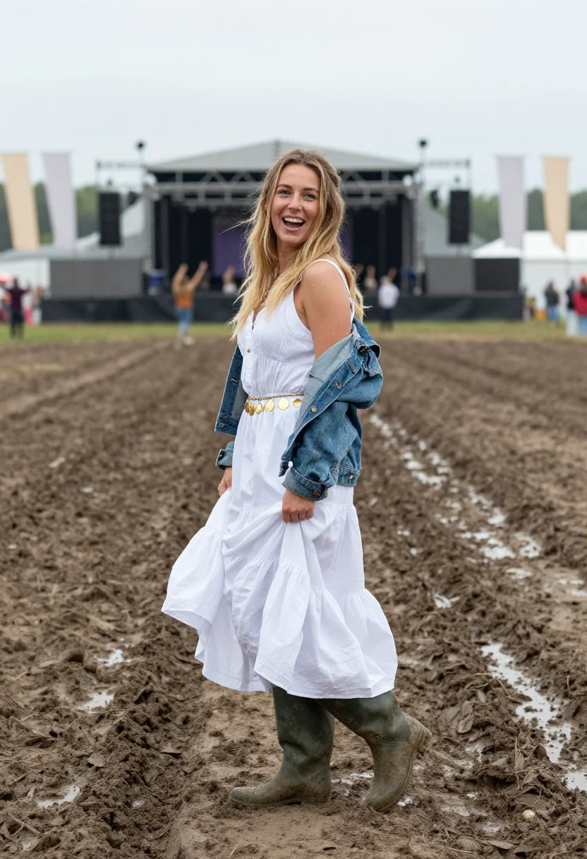 AI sienna miller glastonbury sample — portrait of a woman, full-length portrait of a Western-Europ