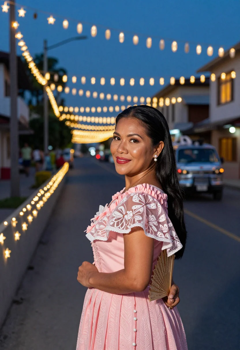 AI simbang gabi sample — portrait of a woman, half-length portrait of a Filipina woma