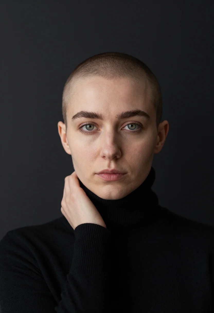 AI sinead oconnor 1990 sample — portrait of a woman, very close head portrait of a woman of