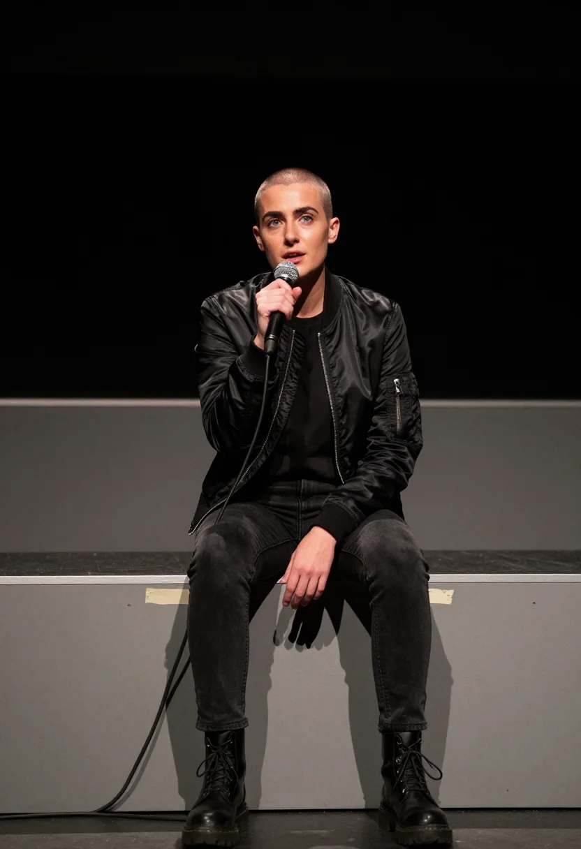 AI sinead oconnor 1990 sample — portrait of a woman, half-length portrait of a woman of Iris
