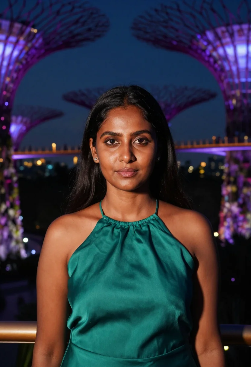 AI singapore sample — portrait of a woman, head-and-shoulders portrait of a South-