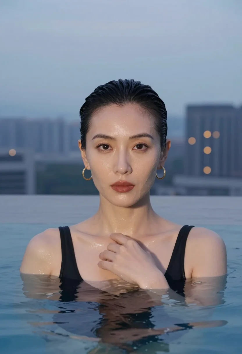 AI singapore sample — portrait of a woman, head-and-shoulders portrait of an East-