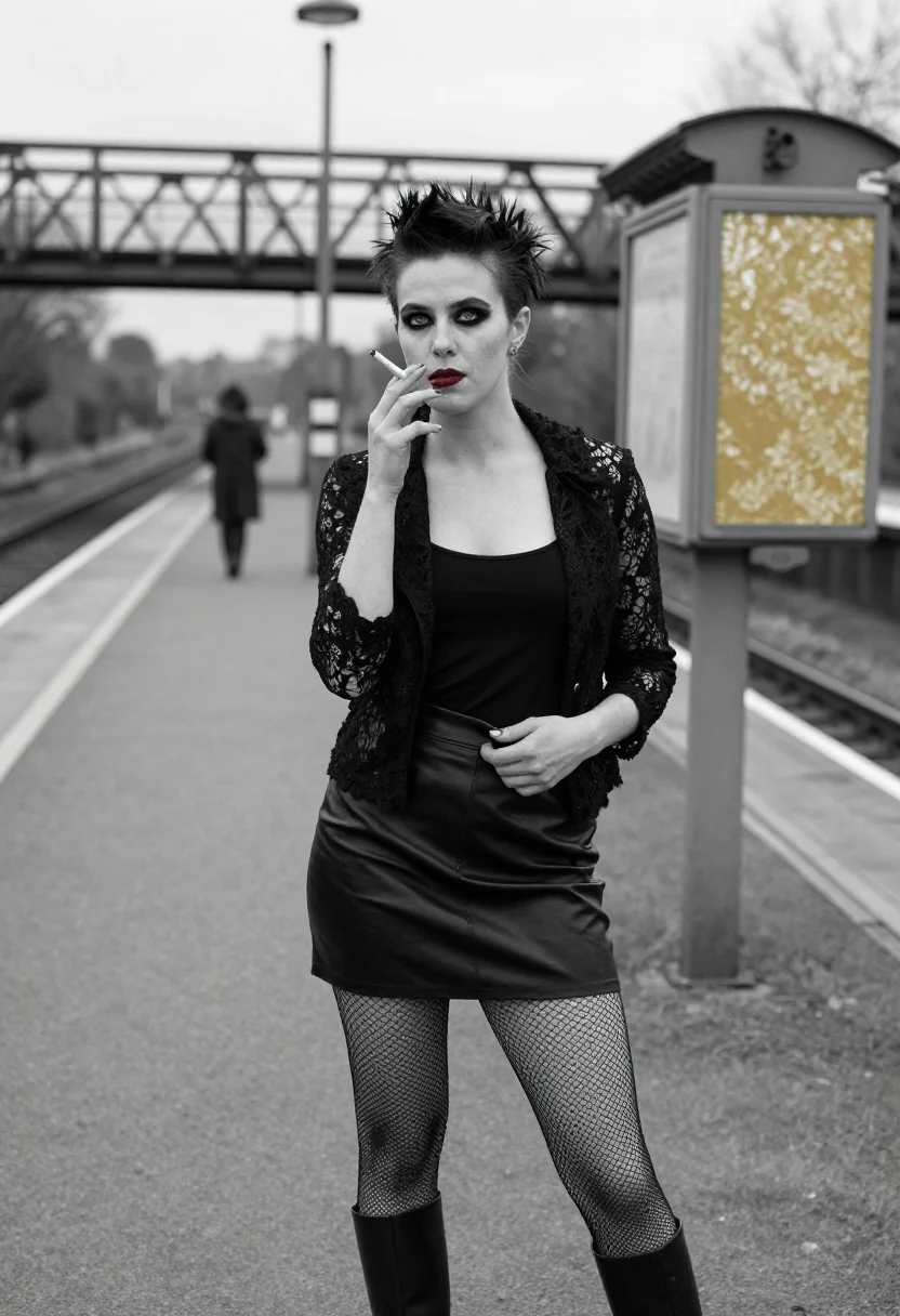 AI siouxsie sample — portrait of a woman, close half-length portrait of a woman o