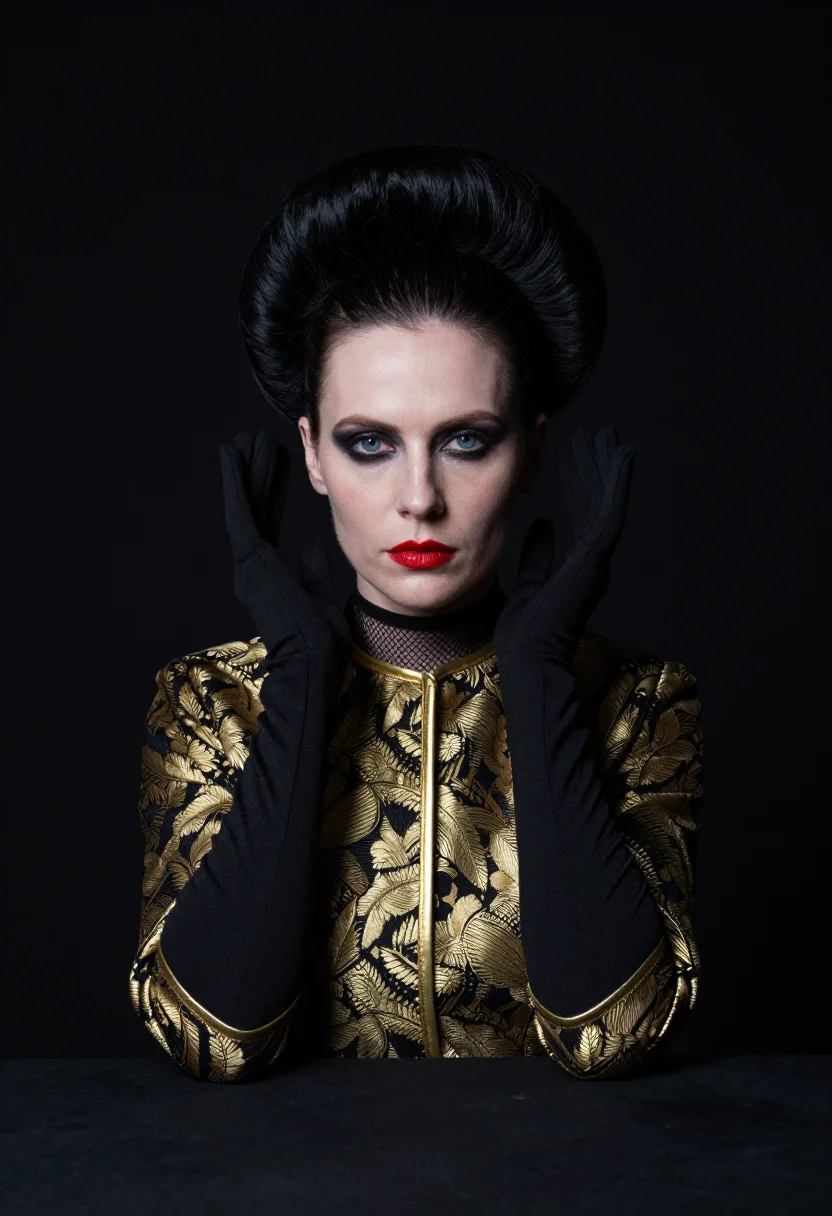 AI siouxsie sample — portrait of a woman, close half-length portrait of a woman o