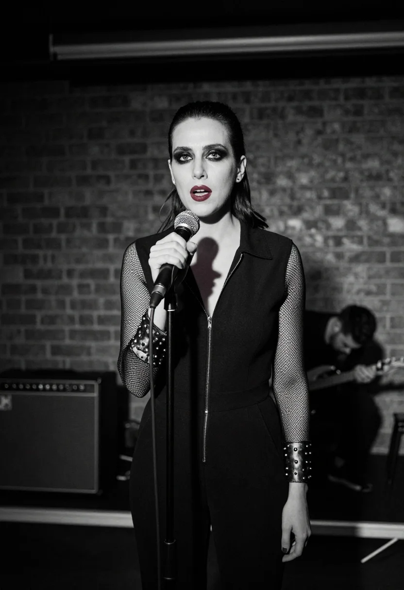 AI siouxsie sample — portrait of a woman, close half-length portrait of a woman o