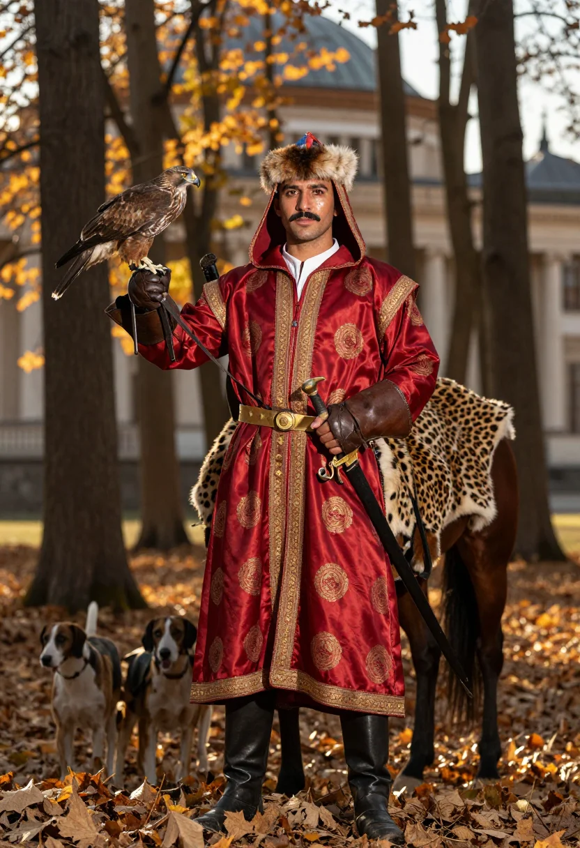 AI sipahi sample — portrait of a man, full-length portrait of a Turkish man in