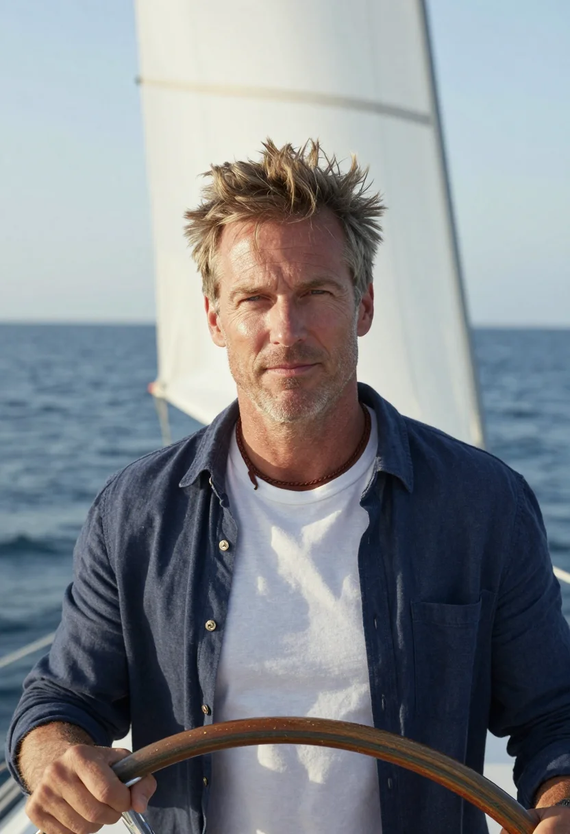 AI skipper sample — portrait of a man, head-and-shoulders portrait of a Western