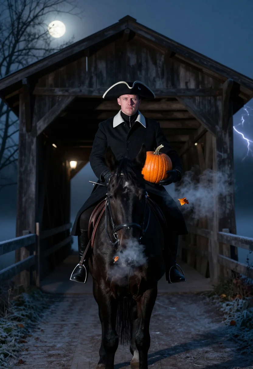 Example portrait from the AI Sleepy Hollow Horseman — Free Preview, Train Once