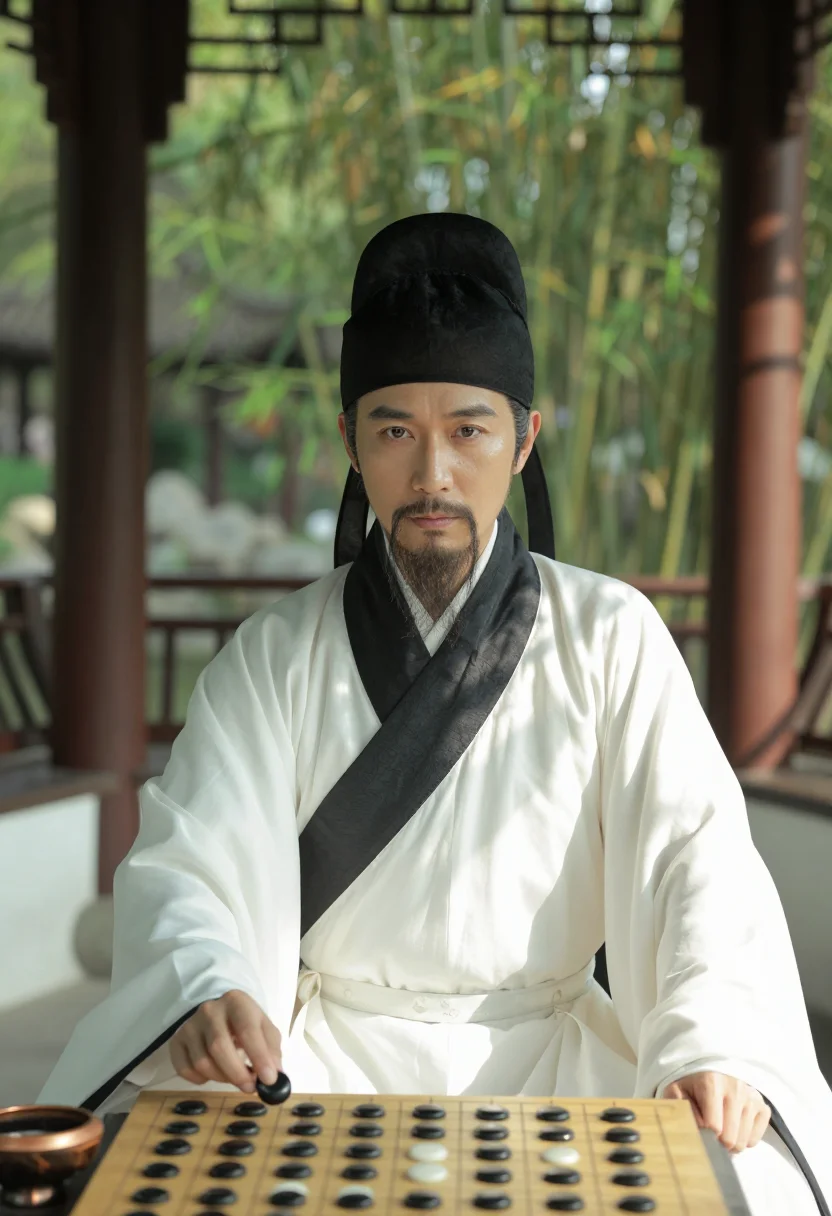 AI song literatus sample — portrait of a man, half-length portrait of a Han-Chinese man