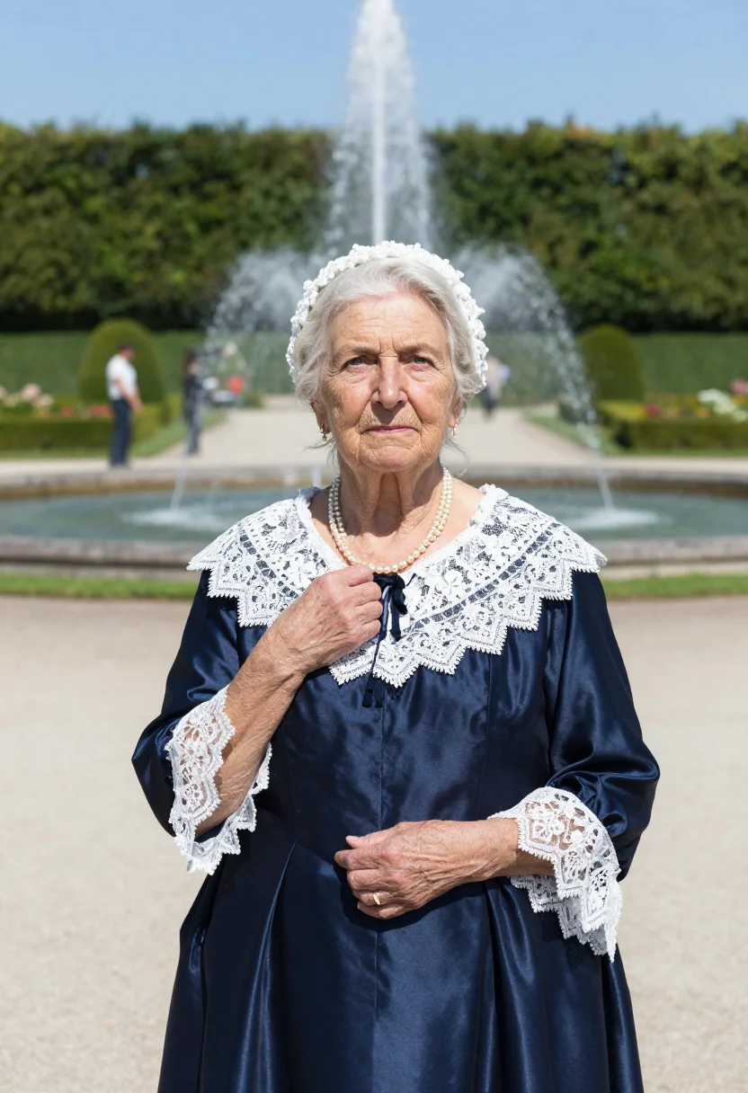 AI sophia of hanover sample — portrait of an elderly woman, chest-up near-frontal portrait