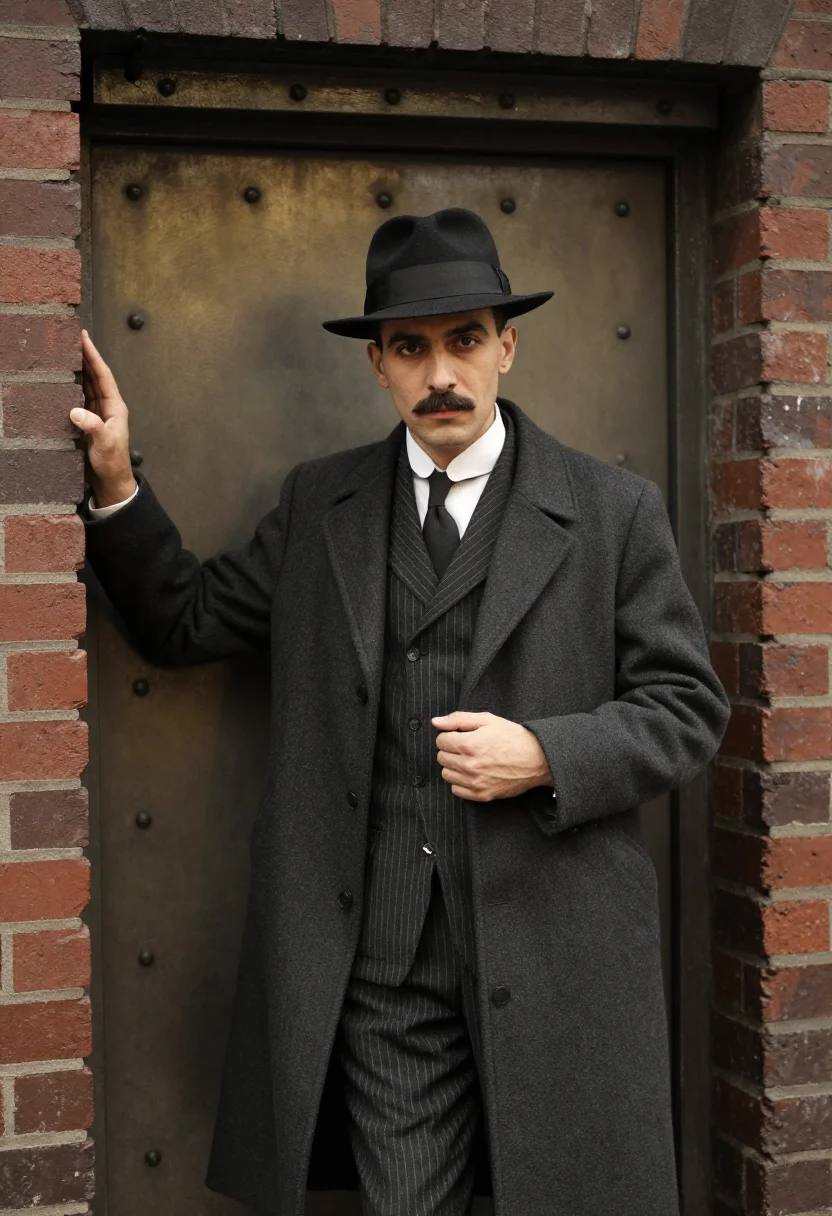 AI speakeasy chicago sample — portrait of a man, half-length portrait of a Sicilian-Americ
