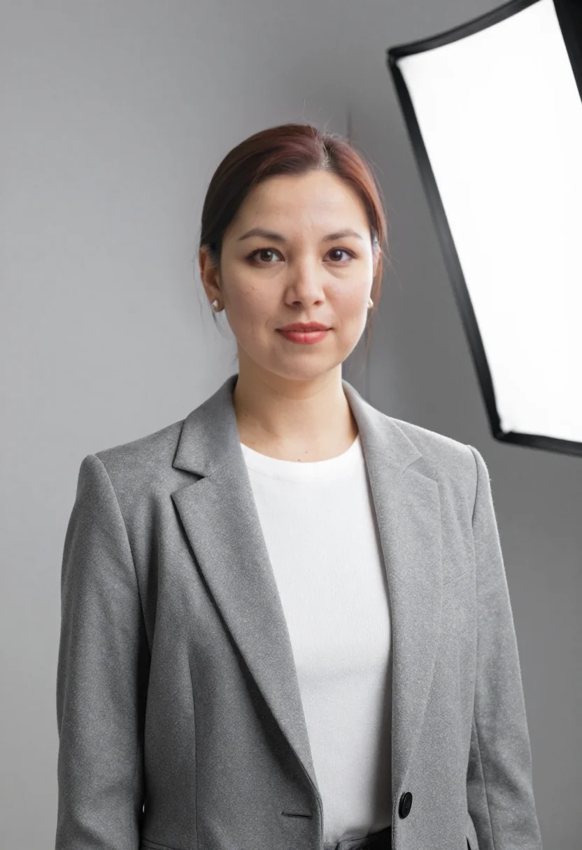 Example portrait from the AI Speaker Profile — 9 Photos in 45 Seconds