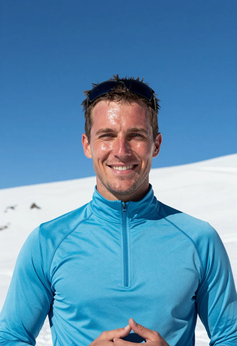 Example portrait from the AI Spring Skiing Sky Blue — Free Preview, Train Once