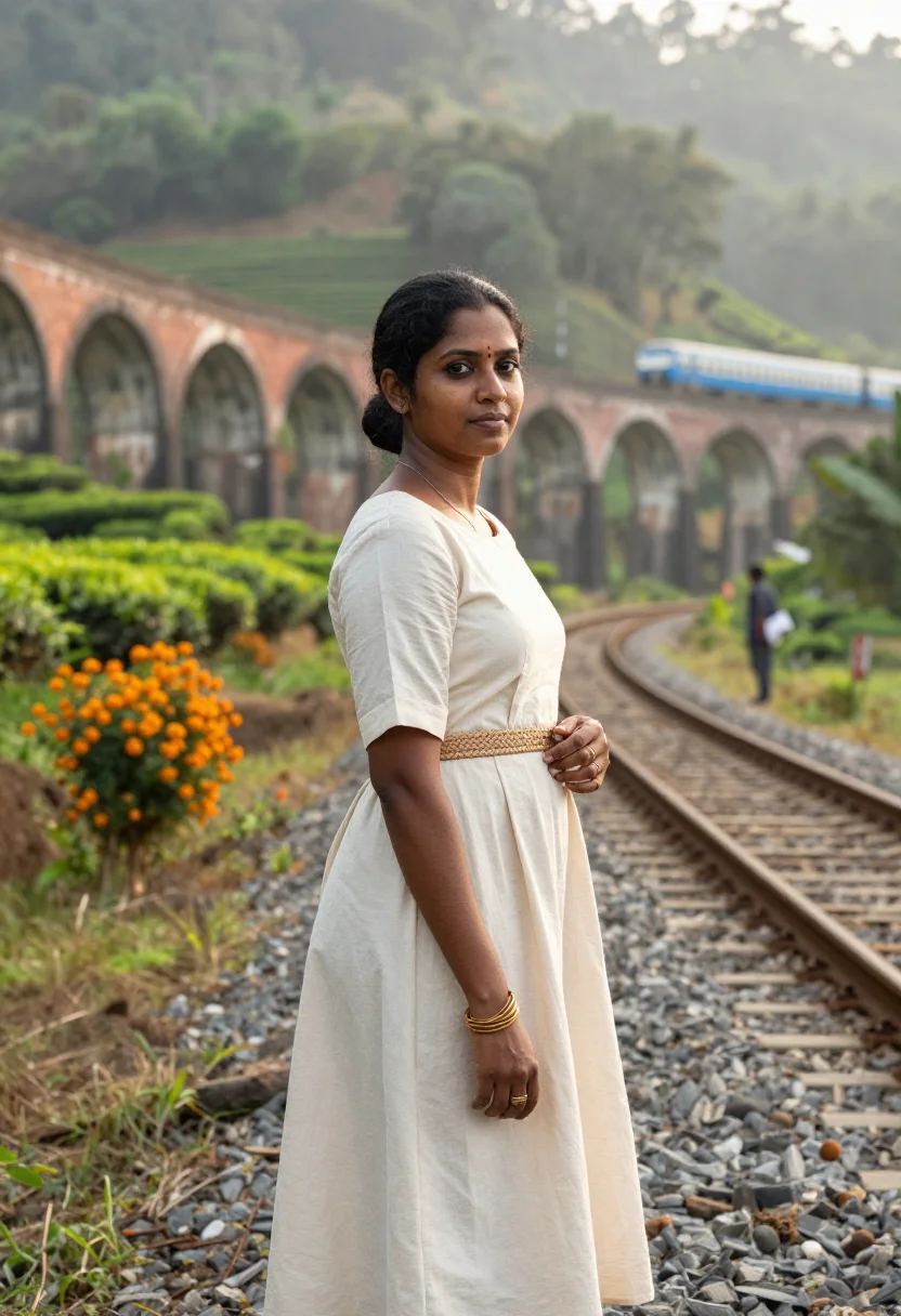 AI sri lanka sample — portrait of a woman, three-quarter-length portrait of a Tami