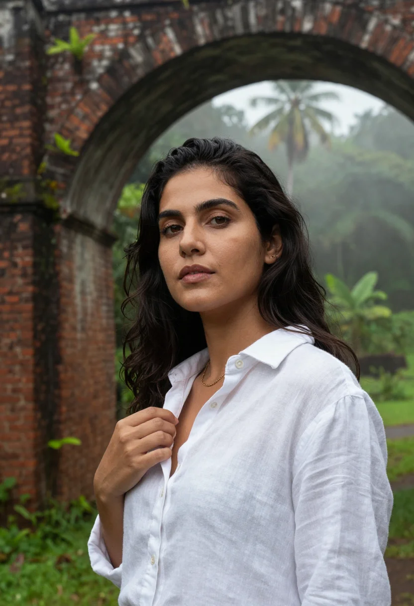 AI sri lanka sample — portrait of a woman, head-and-shoulders portrait of a Latina