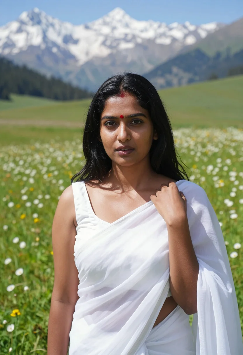AI sridevi sample — portrait of a woman, close chest-up portrait of a South-Asia