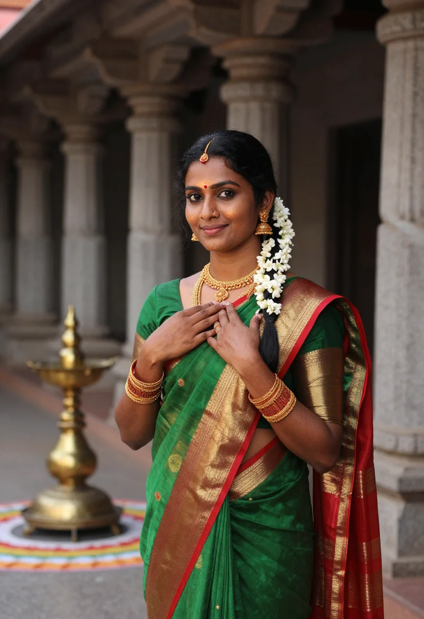 AI sridevi sample — portrait of a woman, half-length three-quarter portrait of a