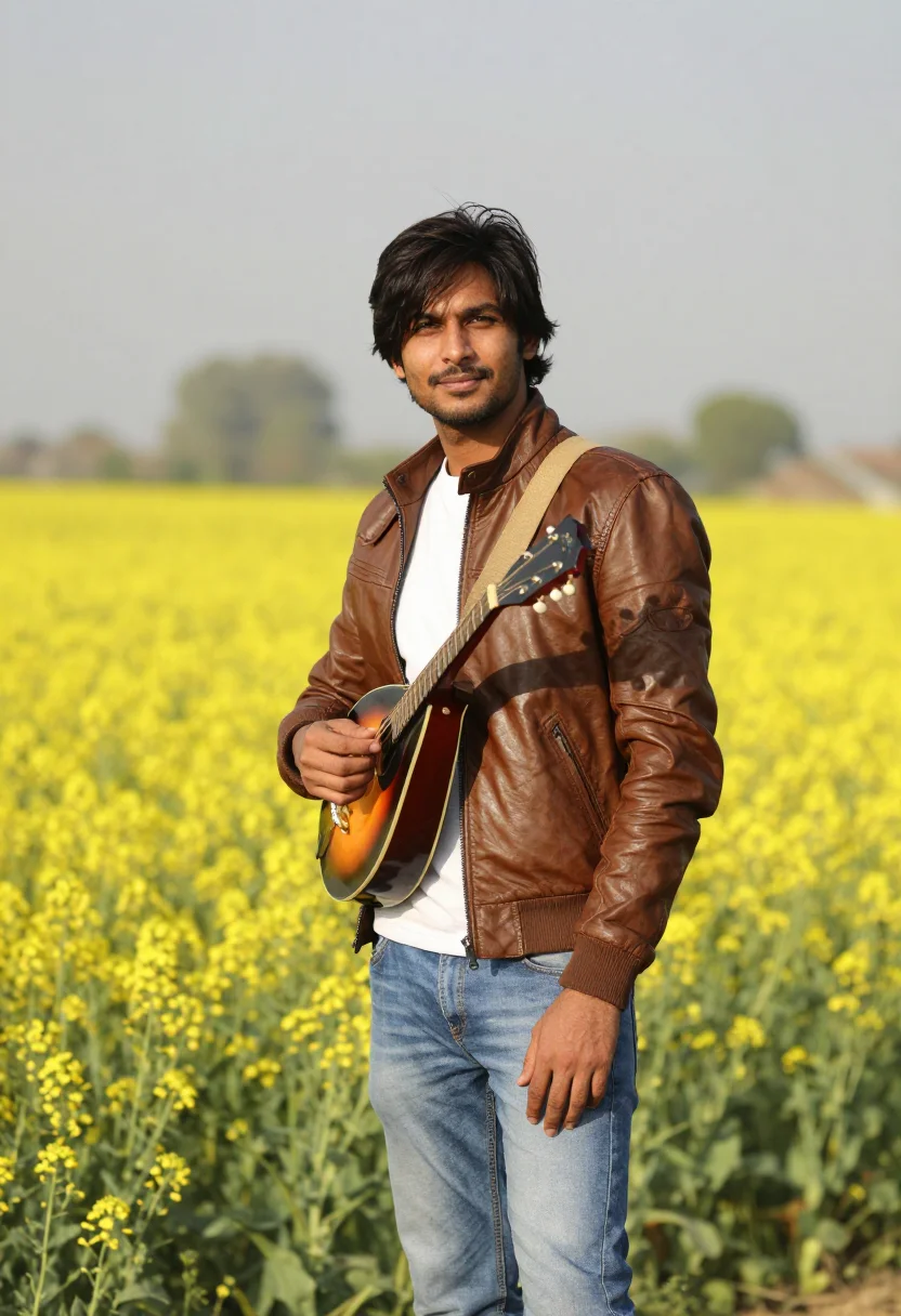 AI srk ddlj sample — portrait of a man, three-quarter-length photograph of a Nort