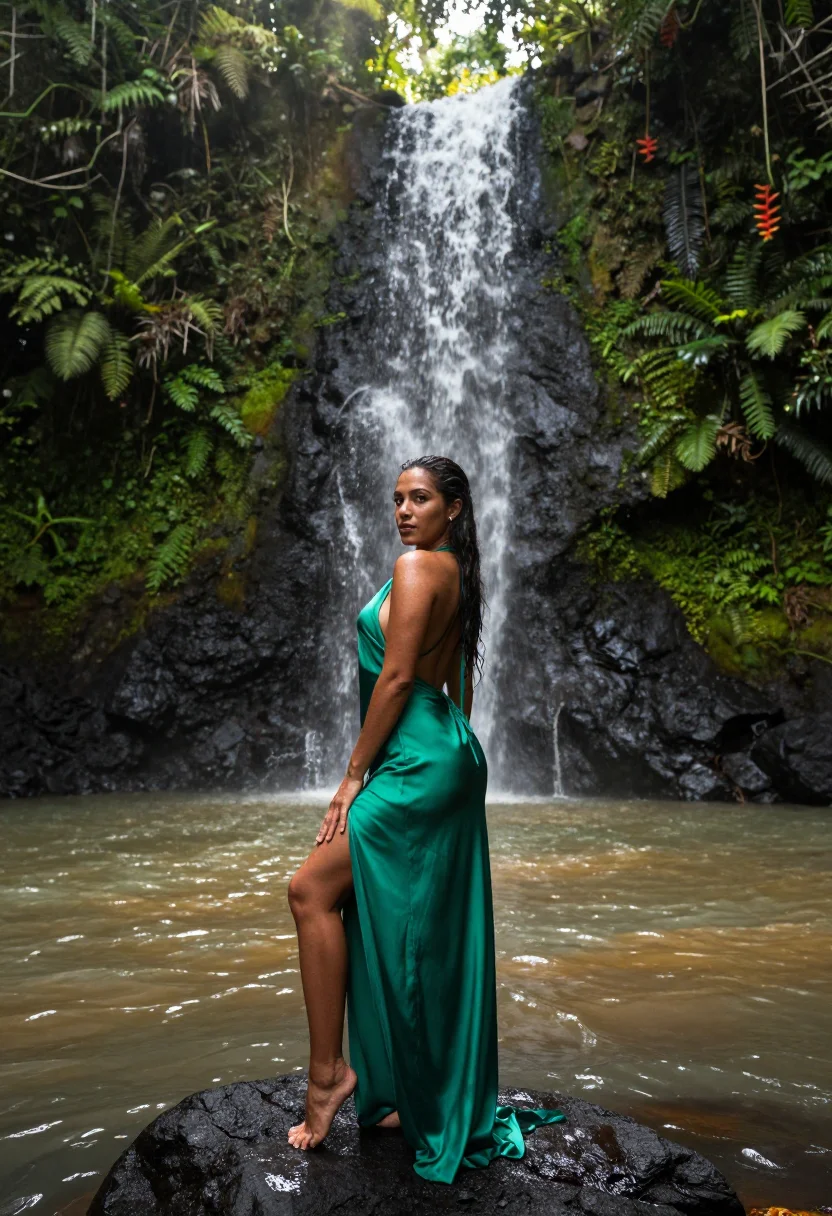 AI st lucia sample — portrait of a woman, full-length portrait of a Latina woman