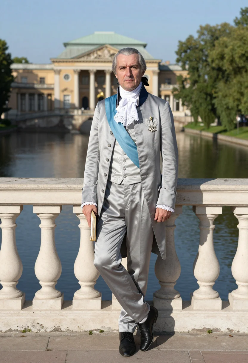 AI stanislaw poniatowski sample — portrait of a man, full-length portrait of a Polish man in h