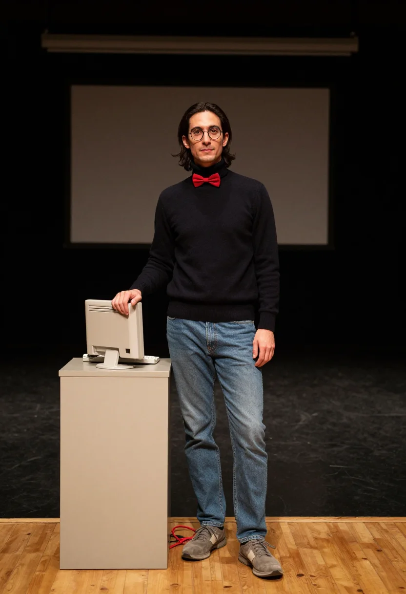 AI steve jobs 1984 sample — portrait of a man, full-length portrait of a white man of We