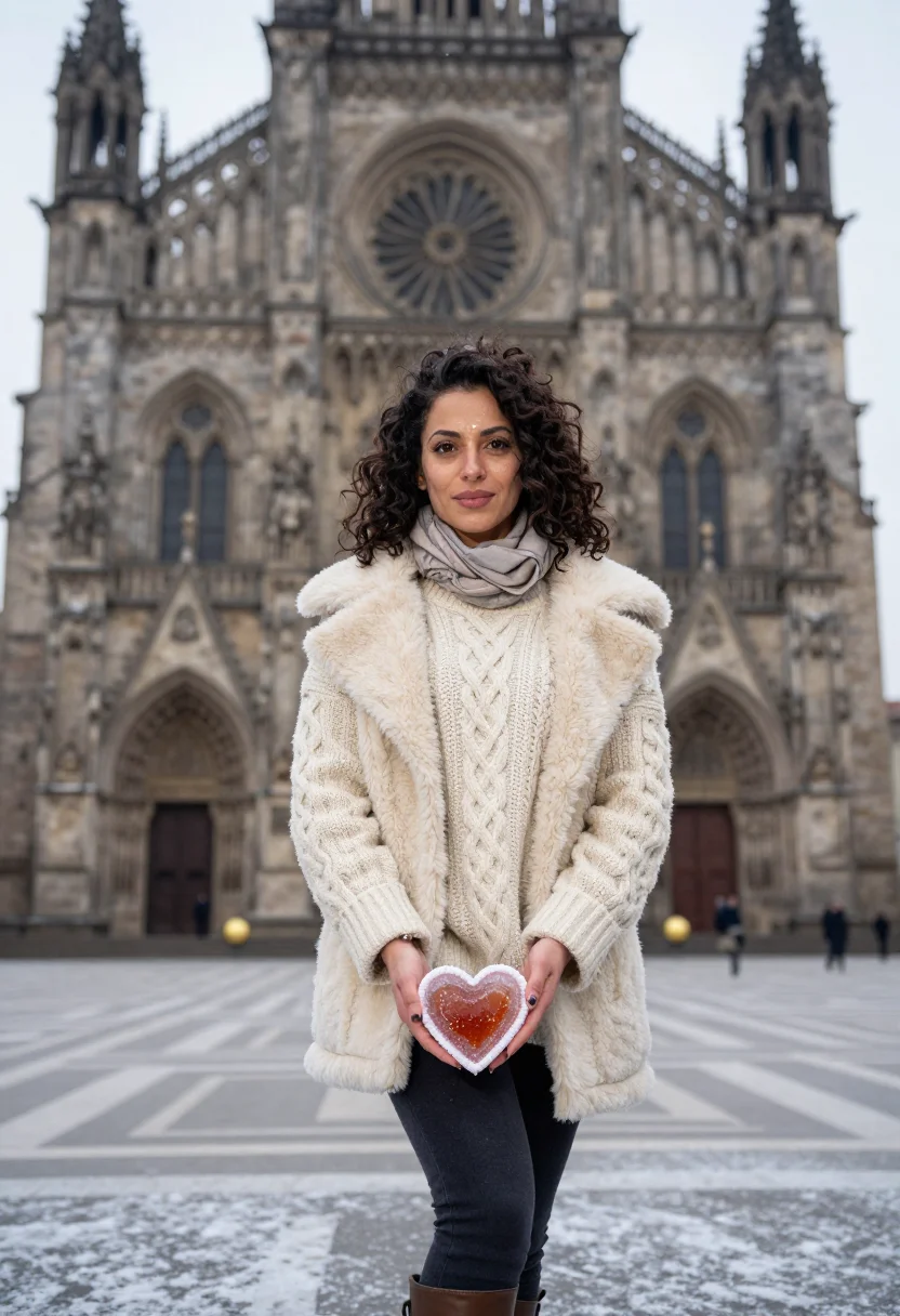 AI strasbourg christmas market sample — portrait of a woman, full-length portrait of an Italian woma