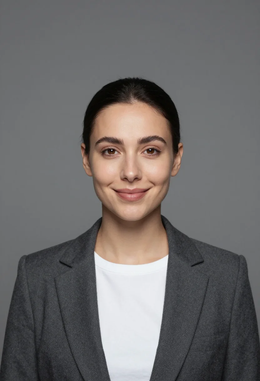Example portrait from the AI Studio Strobe Headshot — Free Preview, Train Once