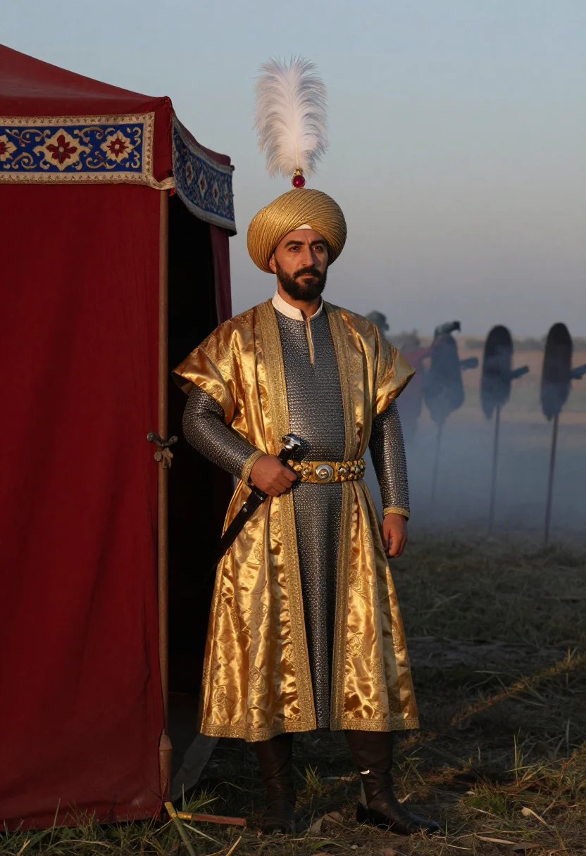 AI suleiman sample — portrait of a man, full-length portrait of an Ottoman Turkis