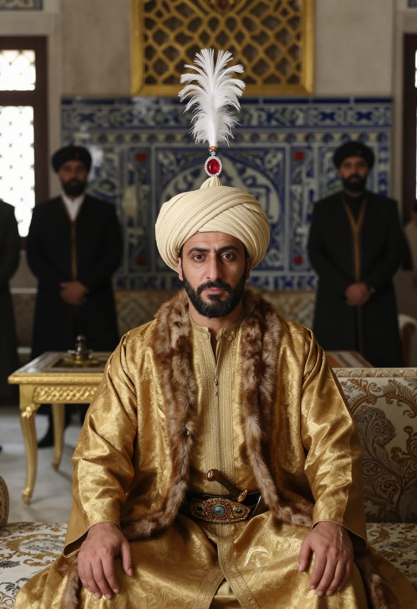AI suleiman sample — portrait of a man, chest-up portrait of an Ottoman Turkish m