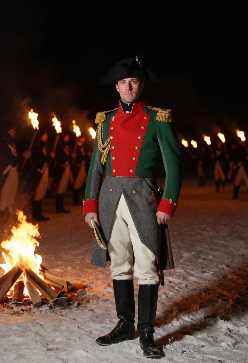 AI sun of austerlitz sample — portrait of a man, full-length portrait of a French man in h
