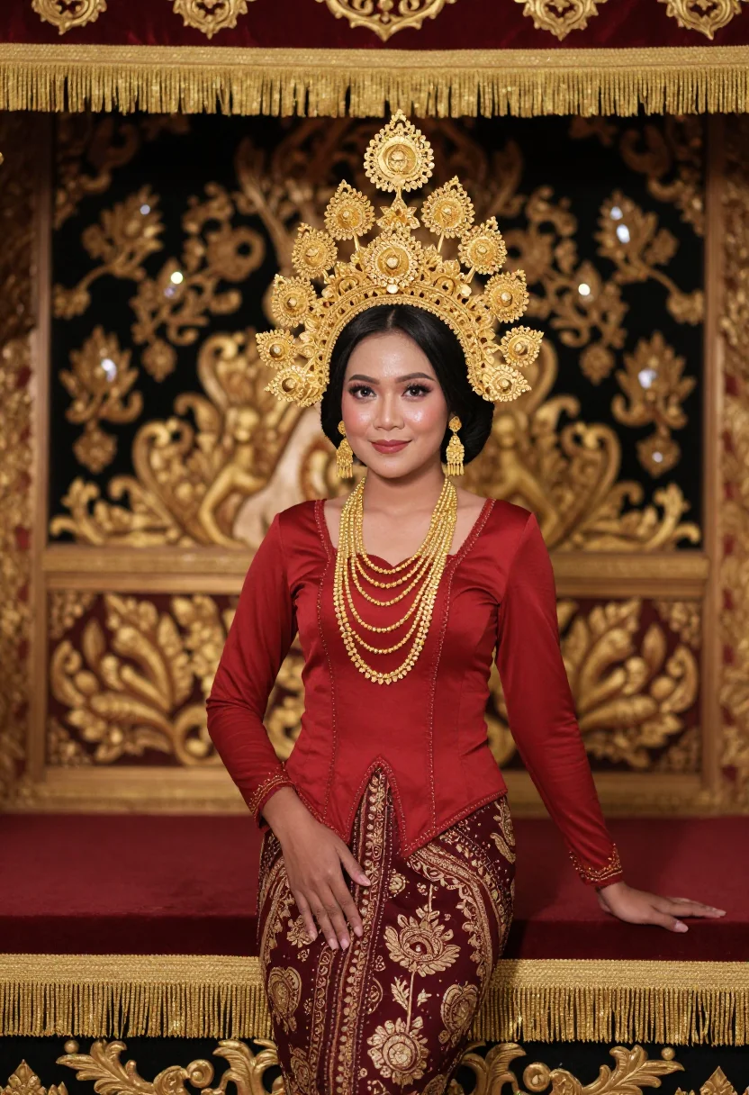 AI suntiang sample — portrait of a woman, three-quarter-length portrait of a Mina