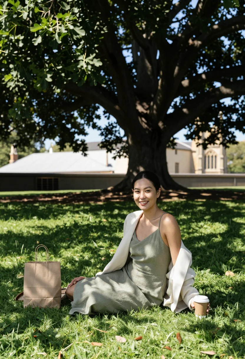 AI surry hills sample — portrait of a woman, three-quarter portrait of an East-Asian