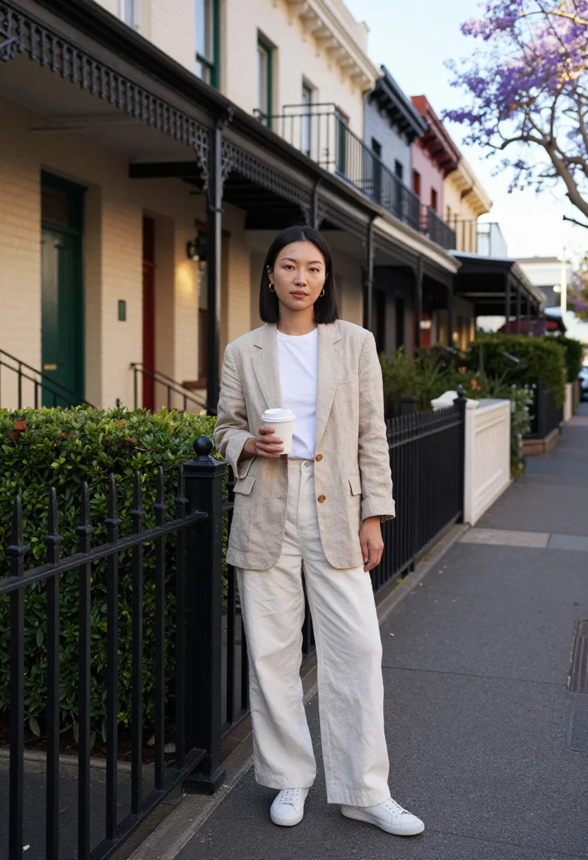 AI surry hills sample — portrait of a woman, full-length portrait of an East-Asian w