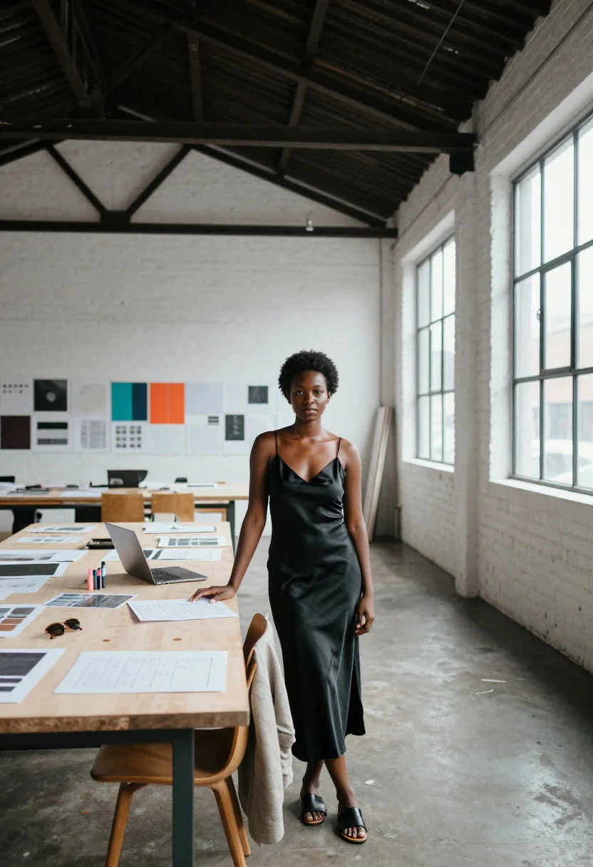 AI surry hills sample — portrait of a woman, full-length portrait of a West-African